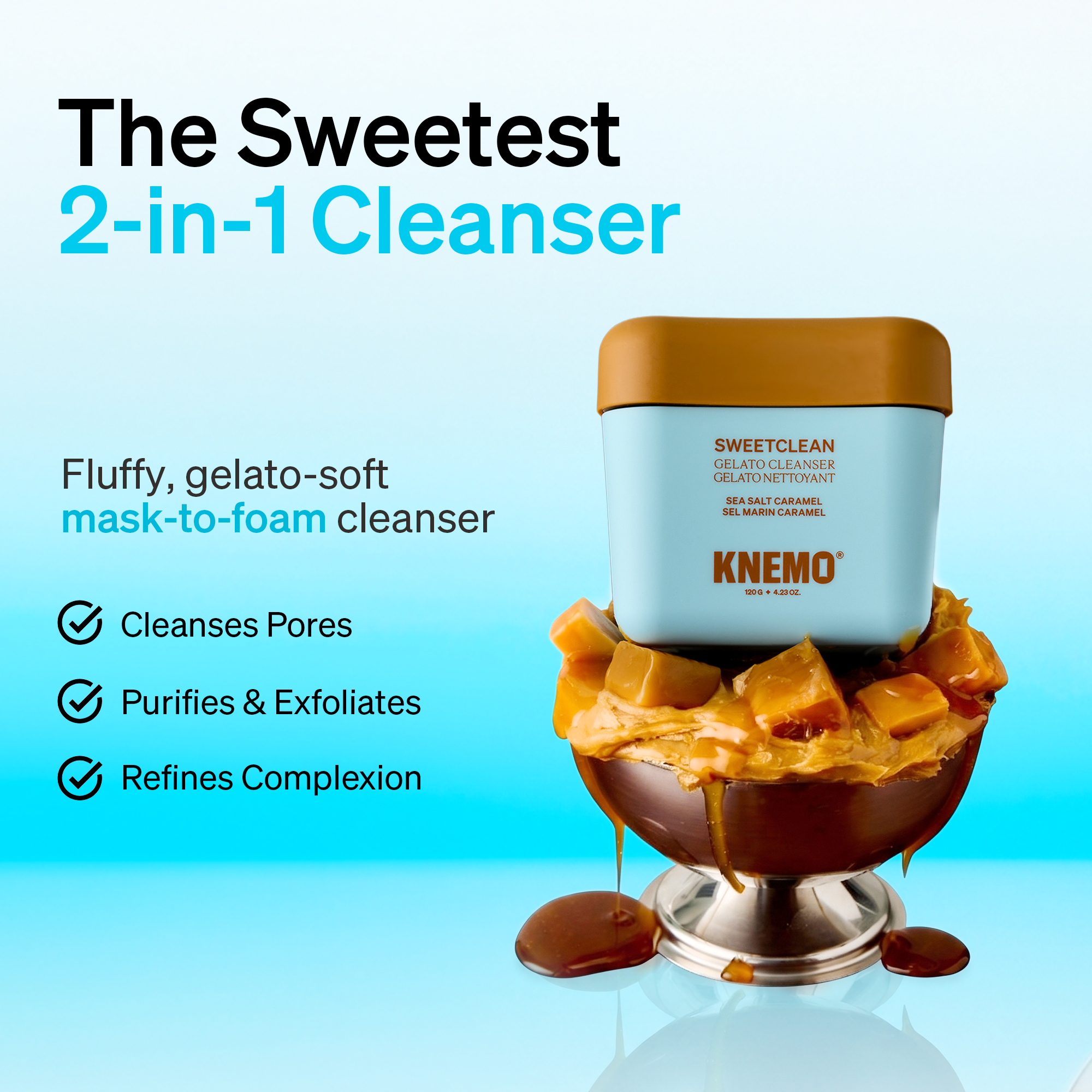SweetClean Gelato Cleanser: Sea Salt Caramel