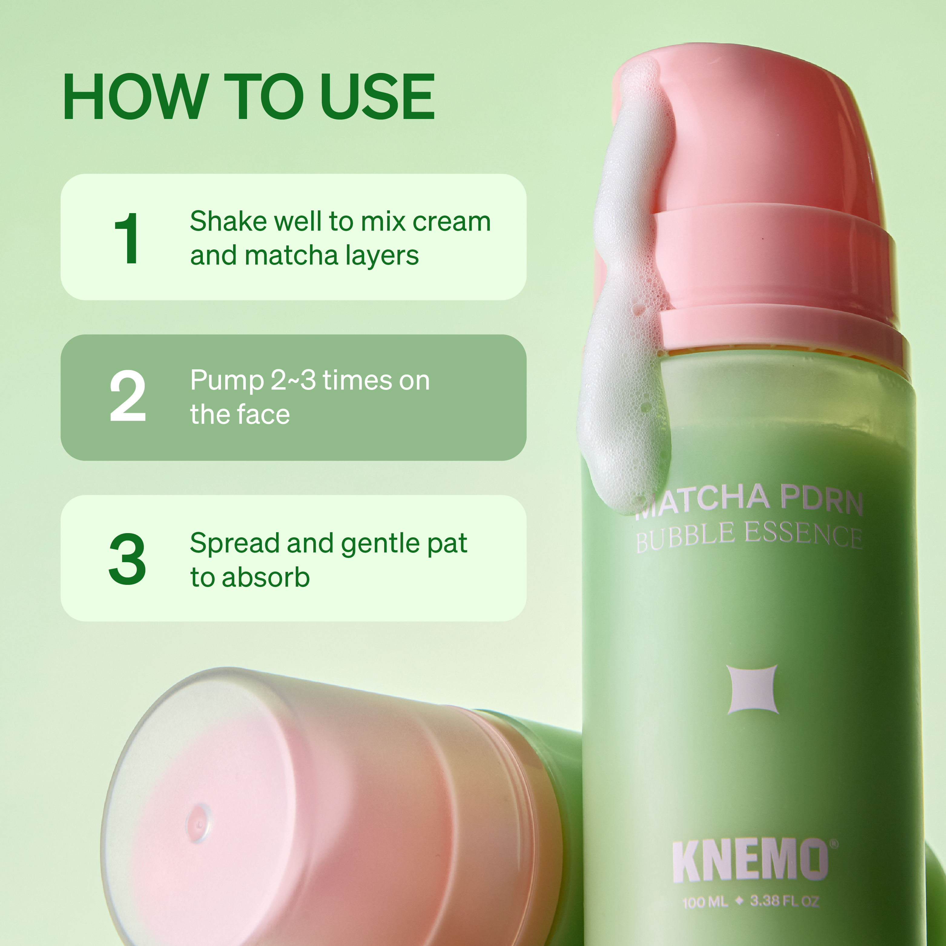 Matcha Latte PDRN Routine